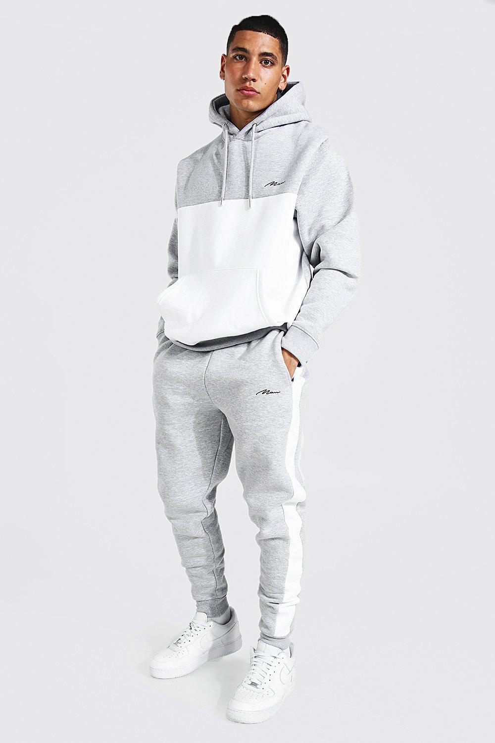 Boohoo man store tracksuit grey